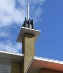 De toren, die geïnspireerd lijkt op het werk van Frank Lloyd Wright.
<br/>
Richard Keijzer, 2016-03-08